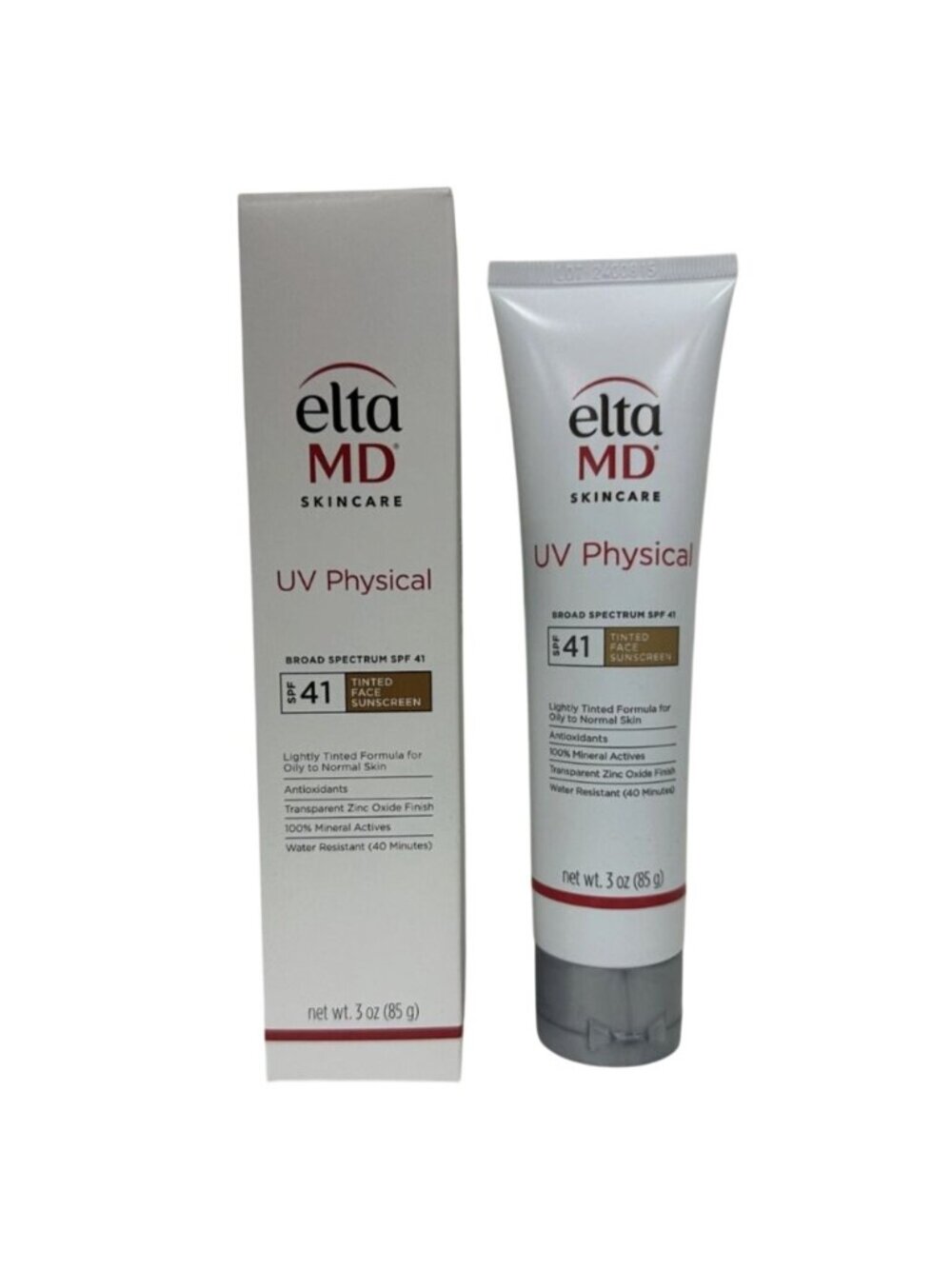 EltaMD UV Physical Broad-Spectrum SPF 41 Tinted Facial Sunscreen Elta MD 3oz/85g